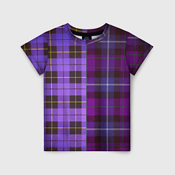 Детская футболка Purple Checkered