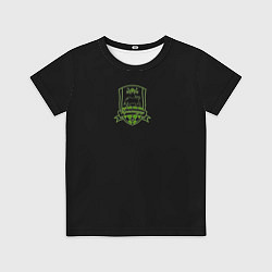 Футболка детская Краснодар green theme, цвет: 3D-принт