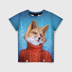 Детская футболка НОВОГОДНИЙ ЛИС CHRISTMAS FOX