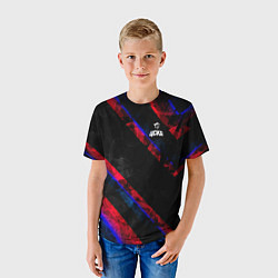 Футболка детская ЦСКА Dark Theme, цвет: 3D-принт — фото 2
