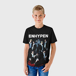 Футболка детская ENHYPEN: Хисын, Джей, Джейк, Сонхун, Сону, Ни-Ки,, цвет: 3D-принт — фото 2