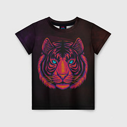 Детская футболка Тигр Tiger голова