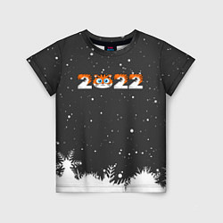 Детская футболка Новый год 2022 - надпись 2022