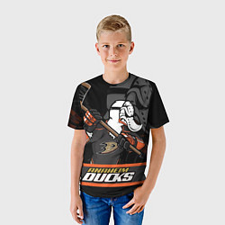 Футболка детская Анахайм Дакс, Anaheim Ducks, цвет: 3D-принт — фото 2