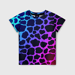 Детская футболка Разноцветная корова