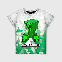 Футболка детская Minecraft Creeper ползучий камикадзе, цвет: 3D-принт