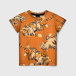 Детская футболка Тигр паттерн