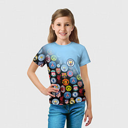 Футболка детская МАНЧЕСТЕР СИТИ MANCHESTER CITY, цвет: 3D-принт — фото 2