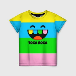 Футболка детская Toca Boca Logo Тока Бока, цвет: 3D-принт