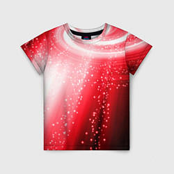 Детская футболка Красная космическая спираль