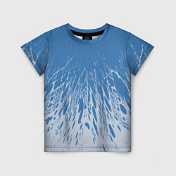 Детская футболка Коллекция Rays Лучи Голубой и серый Абстракция 650