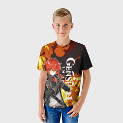 Футболка детская ДИЛЮК ПИРО ВЗРЫВ DILUC, цвет: 3D-принт — фото 2