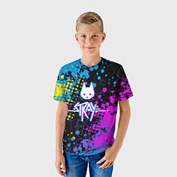 Футболка детская Stray кот бродяга, цвет: 3D-принт — фото 2