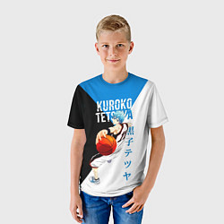 Футболка детская Тецуя Куроко - Баскетбол Куроко, цвет: 3D-принт — фото 2