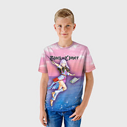 Футболка детская Ноэль Сильва Черный Клевер Black Clover, цвет: 3D-принт — фото 2