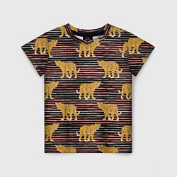 Детская футболка Леопарды паттерн