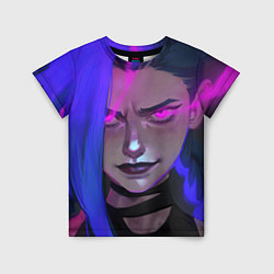 Футболка детская League Of Legends Arcane ДЖИНКС Jinx Powder, цвет: 3D-принт