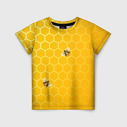 Футболка детская Любишь мед, люби и пчелок, цвет: 3D-принт