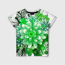 Детская футболка Яркая пышная летняя зелень