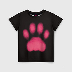 Детская футболка След кошки