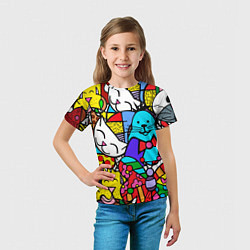 Футболка детская Ромеро Бритто Настоящие лучшие друзья, цвет: 3D-принт — фото 2