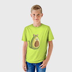Футболка детская Котокадо, цвет: 3D-принт — фото 2