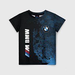 Детская футболка BMW M Series Синий Гранж