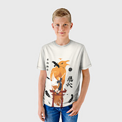 Футболка детская Волейбол Fly High Hinata, цвет: 3D-принт — фото 2