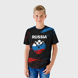 Футболка детская Russia Герб в стиле, цвет: 3D-принт — фото 2