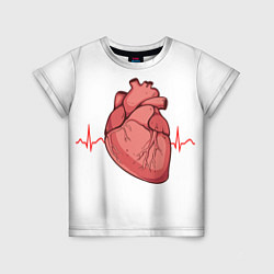 Футболка детская Анатомия сердца, цвет: 3D-принт