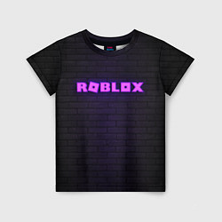 Детская футболка ROBLOX NEON LOGO ИГРА РОБЛОКС