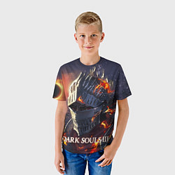 Футболка детская DARK SOULS III Рыцарь Солнца Дарк Соулс, цвет: 3D-принт — фото 2