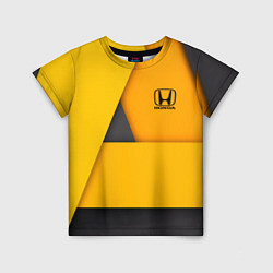 Футболка детская Honda - Yellow, цвет: 3D-принт