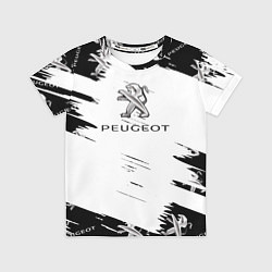 Футболка детская Peugeot Auto Бренд, цвет: 3D-принт