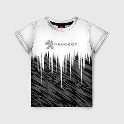 Футболка детская Peugeot logo auto, цвет: 3D-принт