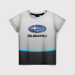 Футболка детская Subaru Неоновая полоса, цвет: 3D-принт