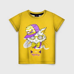 Детская футболка Модный Котик Meow