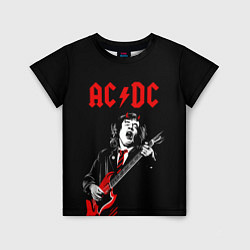 Детская футболка AC DC Ангус Янг гитарист