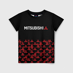 Футболка детская MITSUBISHI HALF PATTERN, цвет: 3D-принт