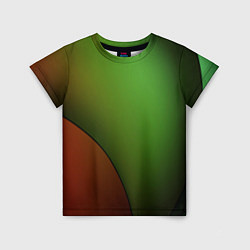 Детская футболка 3х-цветная спираль