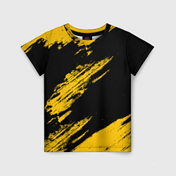 Детская футболка BLACK AND YELLOW GRUNGE ГРАНЖ