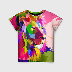 Детская футболка Lion abstraction