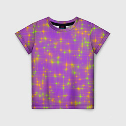 Детская футболка Космос, лиловое звёздное небо