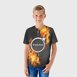 Футболка детская VOLVO - огонь!, цвет: 3D-принт — фото 2