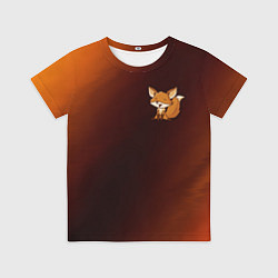Футболка детская ЛИСИЧКА Абстракция, цвет: 3D-принт