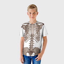 Футболка детская Анатомия Скелет, цвет: 3D-принт — фото 2