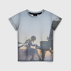 Футболка детская LUMINE PLAYS PIANO GENSHIN IMPACT, цвет: 3D-принт