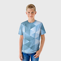 Футболка детская Треугольники 3D Frozzen 2022, цвет: 3D-принт — фото 2