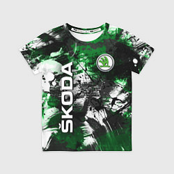 Футболка детская Skoda Sport Style Шкода, цвет: 3D-принт