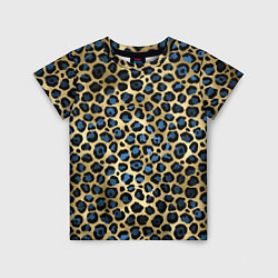 Детская футболка Стиль леопарда шкура леопарда